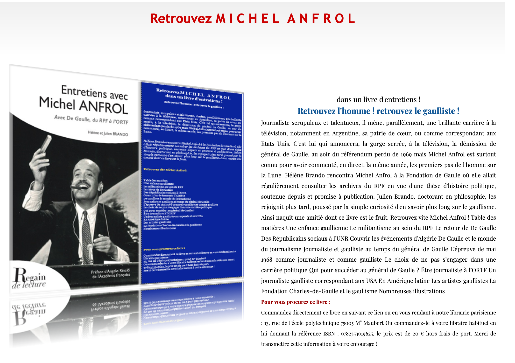 Retrouvez Michel Anfrol