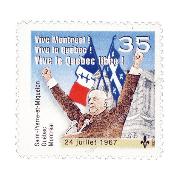 timbre vive le Québec libre